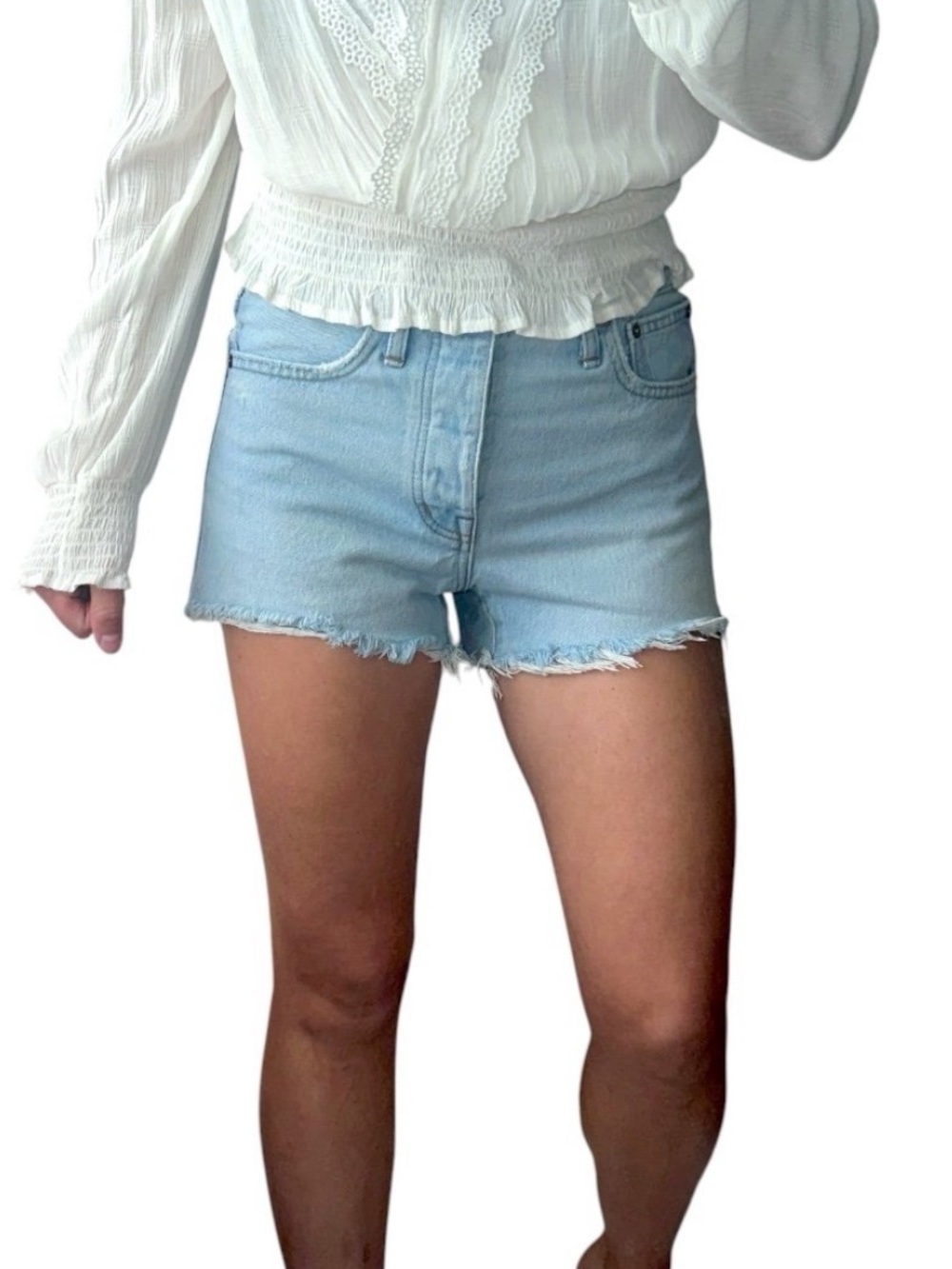 Madewell Light Blue Denim Cutoff Shorts 23